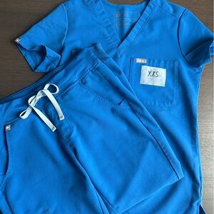 Figs Blue Scrub Set